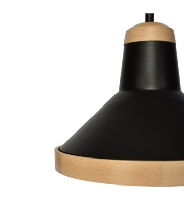 Lampa sufitowa SALMA BLACK / WOOD 2xE27