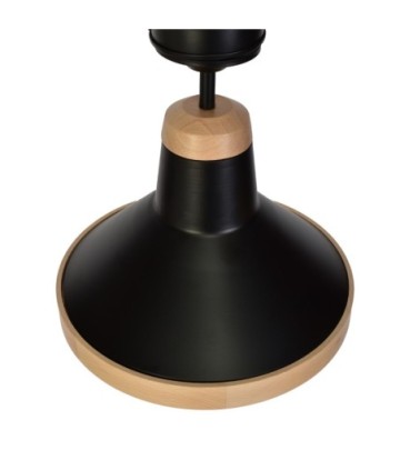 Lampa sufitowa SALMA BLACK / WOOD 3xE27