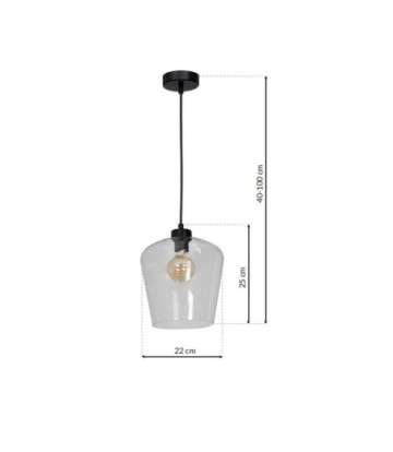 Lampa wisząca SANTIAGO CLEAR 1xE27