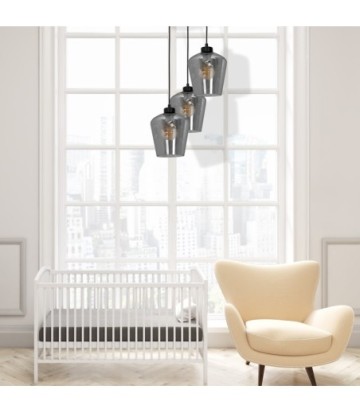 Lampa wisząca SANTIAGO SMOKED 3xE27