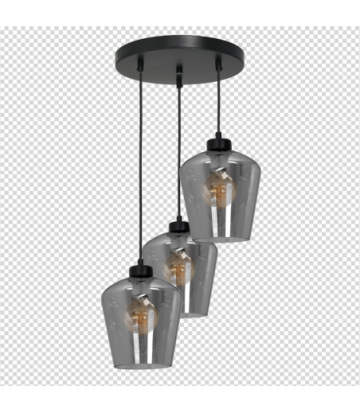 Lampa wisząca SANTIAGO SMOKED 3xE27