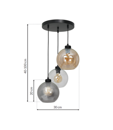 Lampa wisząca SOFIA MIX 3xE27