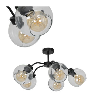 Lampa sufitowa SOFIA CLEAR 5xE27