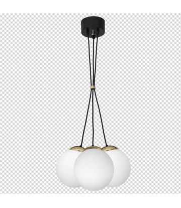 Lampa wisząca SPARTA BLACK / GOLD 3xE14