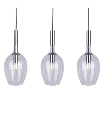 Lampa wisząca TANGO CLEAR 3xE14