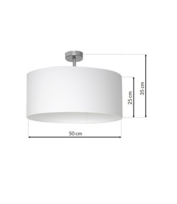 Lampa podsufitowa CASINO WHITE/CHROME 1xE27