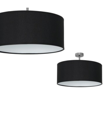 Lampa podsufitowa CASINO BLACK/CHROME 1xE27