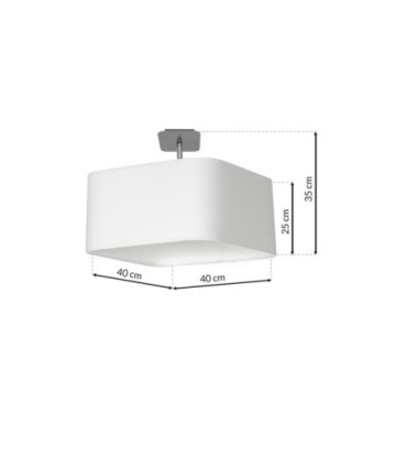 Lampa podsufitowa NAPOLI WHITE/CHROME 1xE27