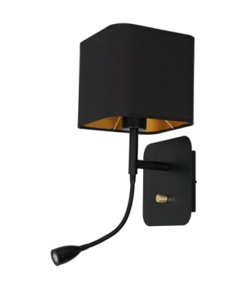 Kinkiet NAPOLI BLACK/GOLD 1xE27 + 1W LED