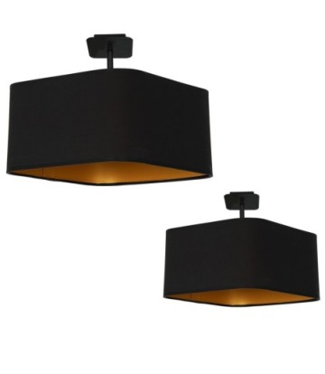 Lampa podsufitowa NAPOLI BLACK/GOLD 1xE27