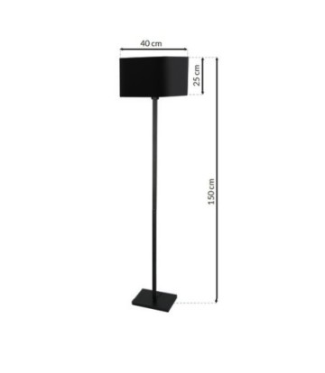 Lampa stojąca NAPOLI BLACK/GOLD 1xE27