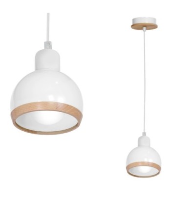 Lampa wisząca OVAL WHITE 1xE27