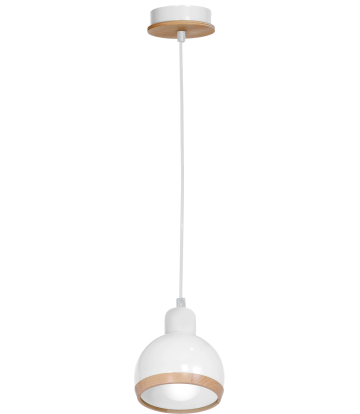 Lampa wisząca OVAL WHITE 1xE27