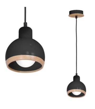 Lampa wisząca OVAL BLACK 1xE27