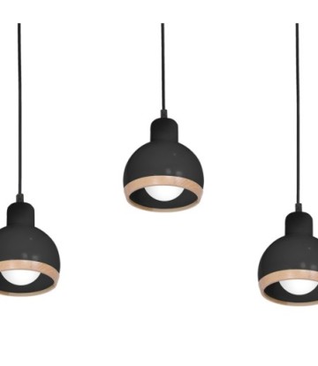 Lampa wisząca OVAL BLACK 3xE27