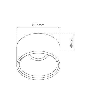 Oprawa Podtynkowa Bali Round White