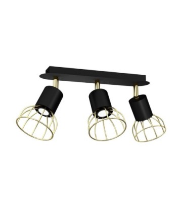 Lampa sufitowa DANTE Black/Gold 3x mini GU10