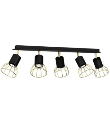 Lampa sufitowa DANTE Black/Gold 5x mini GU10