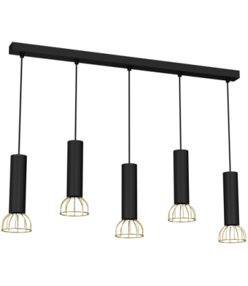 Lampa wisząca DANTE Black/Gold 5x mini GU10