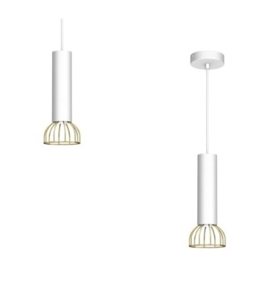 Lampa wisząca DANTE White/Gold 1x mini GU10