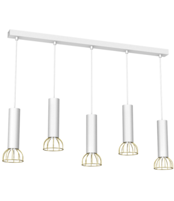 Lampa wisząca DANTE White/Gold 5x mini GU10