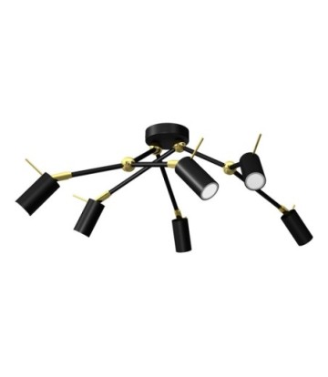 Lampa sufitowa IRIS Black/Gold 6x mini GU10