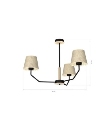 Lampa wisząca ETNA Black 3xE27