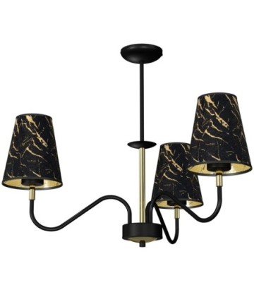 Lampa wisząca HERMES Black/Gold 3xE27