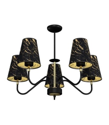 Lampa wisząca HERMES Black/Gold 5xE27