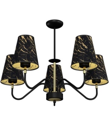 Lampa wisząca HERMES Black/Gold 5xE27