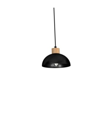 Lampa wisząca ERIK Black/Wood 5xE27