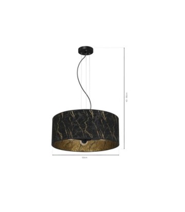 Lampa wisząca SENSO Black/Gold 3xE27