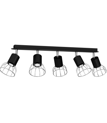 Lampa Sufitowa DANTE BLACK/SILVER 5x mini GU10