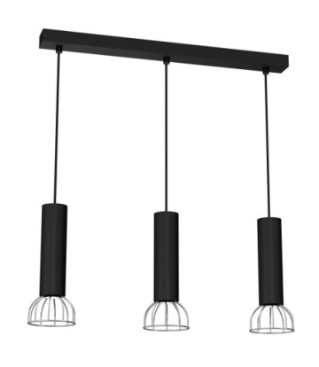 Lampa Wisząca DANTE BLACK/SILVER 3x mini GU10