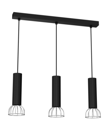 Lampa Wisząca DANTE BLACK/SILVER 3x mini GU10