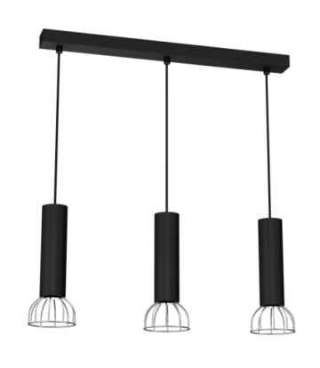 Lampa Wisząca DANTE BLACK/SILVER 3x mini GU10