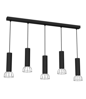 Lampa Wisząca DANTE BLACK/SILVER 5x mini GU10