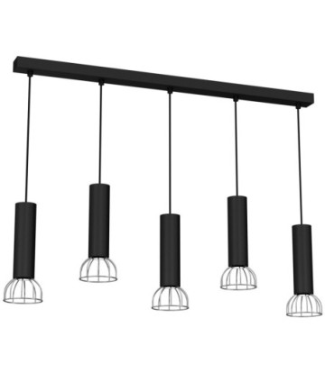 Lampa Wisząca DANTE BLACK/SILVER 5x mini GU10