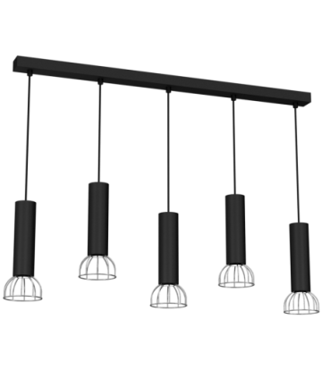 Lampa Wisząca DANTE BLACK/SILVER 5x mini GU10