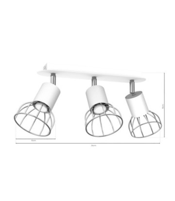 Lampa Sufitowa DANTE SILVER 3x mini GU10