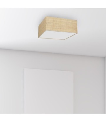 Lampa sufitowa MARSHALL WHITE / RATTAN 3xE27