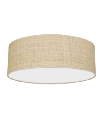 Lampa sufitowa MARSHALL WHITE / RATTAN 3xE27 Ø50cm