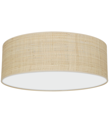 Lampa sufitowa MARSHALL WHITE / RATTAN 3xE27 Ø50cm