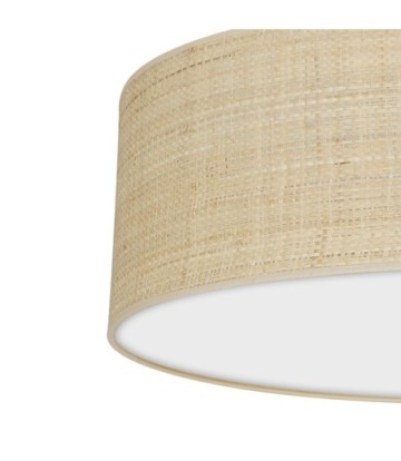 Lampa sufitowa MARSHALL WHITE / RATTAN 3xE27