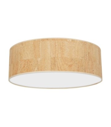 Lampa sufitowa CORK White/Cork 3xE27  Ø60cm