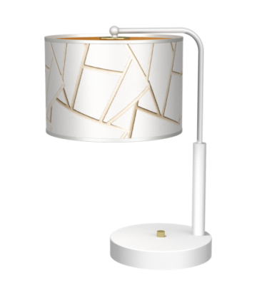 Lampka nocna ZIGGY WHITE White/Gold 1xE27