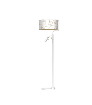 Lampa podłogowa ZIGGY WHITE White/Gold 1xE27 +        1x mini GU10