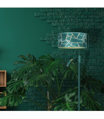 Lampa podłogowa ZIGGY GREEN Gold/Bottle 1xE27 +        1x mini GU10