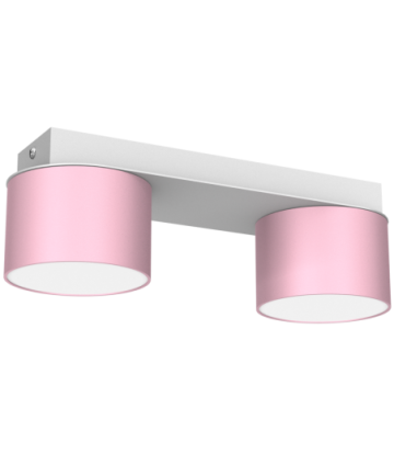 Lampa sufitowa DIXIE Pink/White  2xGX53