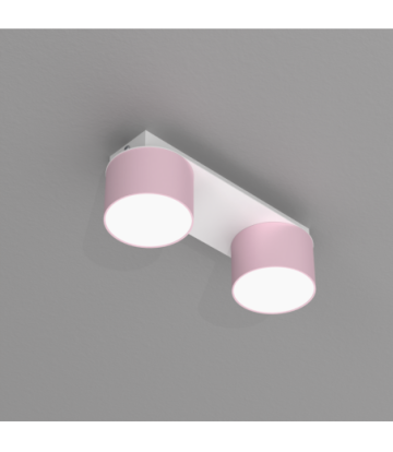 Lampa sufitowa DIXIE Pink/White  2xGX53